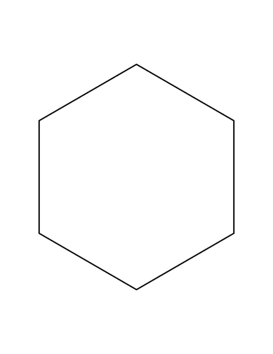 7 Inch Hexagon Coloring Pages Pdf Free Vectors